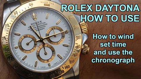 how to set your rolex daytona|rolex daytona instructions.